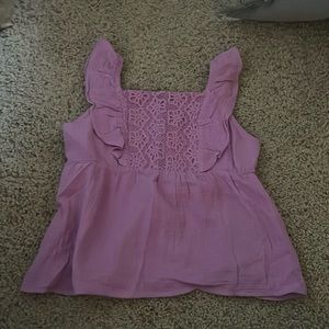 Pink girls XL shirt that can also fit a XS-S adult as a crop top